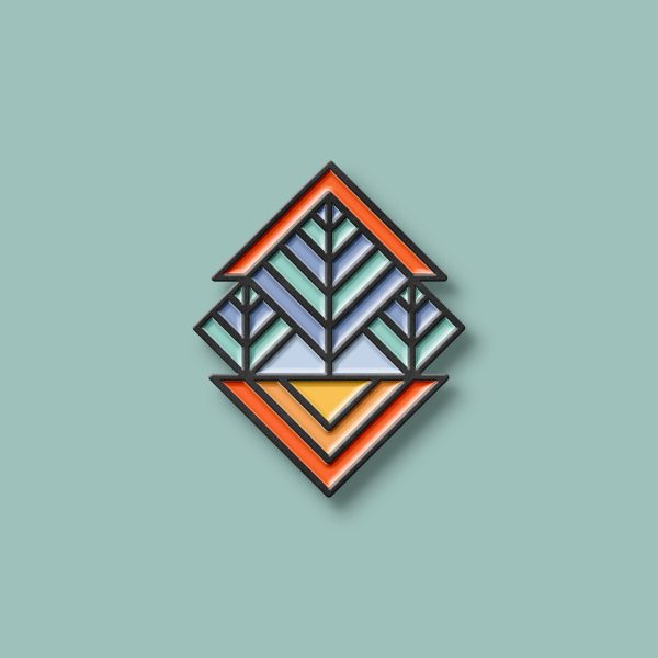 Grass Fed Studio Logo Enamel Pin